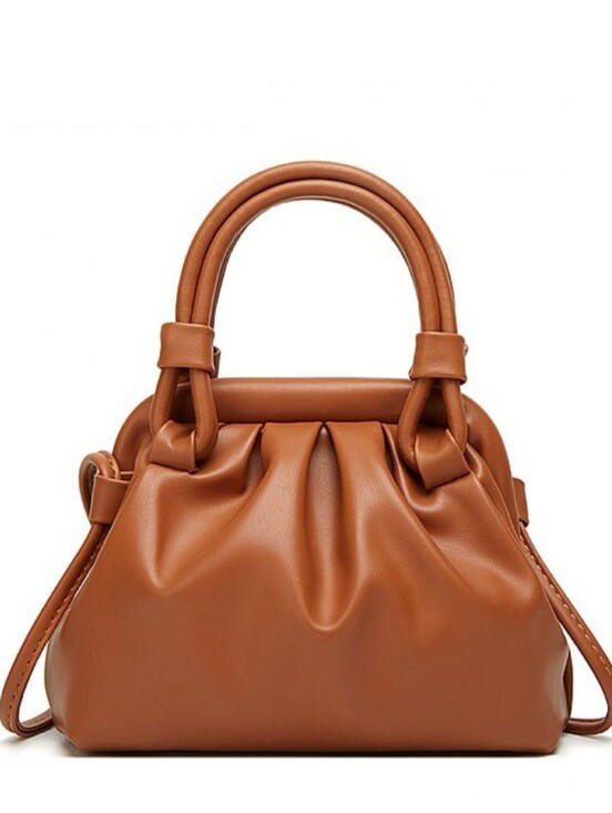 Handbags - Elegant Cognac Cross-Body